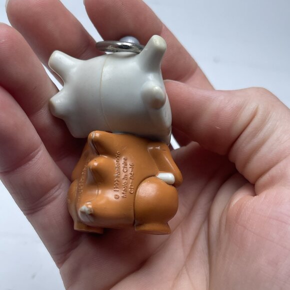 VINTAGE 1999 Burger King Cubone Pokemon Mini-Figure Keychain - Picture 7 of 11